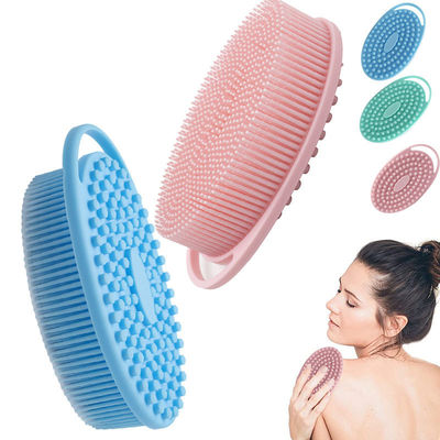 Miękka silikonowa szczotka pod prysznic Body Scrubber Food Grade dla mężczyzn, kobiet, niemowląt