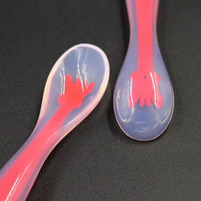 BPA Free Silicone Rubber Supplies Łyżka do karmienia miękka dla noworodka