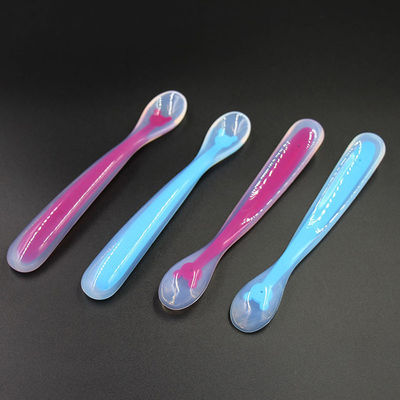 BPA Free Silicone Rubber Supplies Łyżka do karmienia miękka dla noworodka