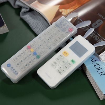 Świecące w ciemności zielone ucho królika silikonowe etui ochronne/rękaw/etui na pilota do telewizora i klimatyzatora