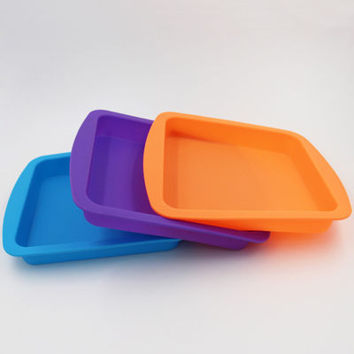 Kwadratowa trwała silikonowa forma do ciasta Pan Anti Falling Multicolor
