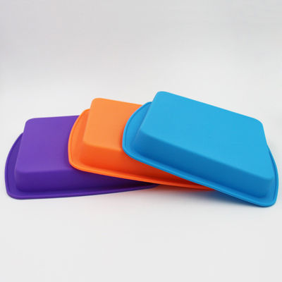 Kwadratowa trwała silikonowa forma do ciasta Pan Anti Falling Multicolor