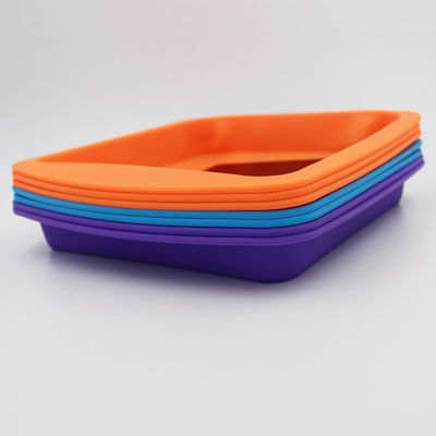 Kwadratowa trwała silikonowa forma do ciasta Pan Anti Falling Multicolor